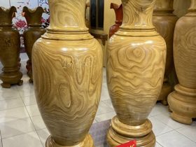 Đôi lục bình gỗ cẩm vàng 1m77 đường kính 55cm (chú Chinh - Hải Dương) 6 Lục bình (chú Chinh - Hải Dương