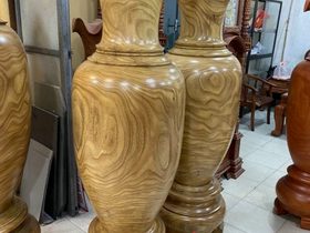 Cặp lục bình gỗ cẩm vàng 1m73 đường kính 54cm (anh Công - Hải Phòng) 5 Lục bình (anh Công - Hải Phòng)