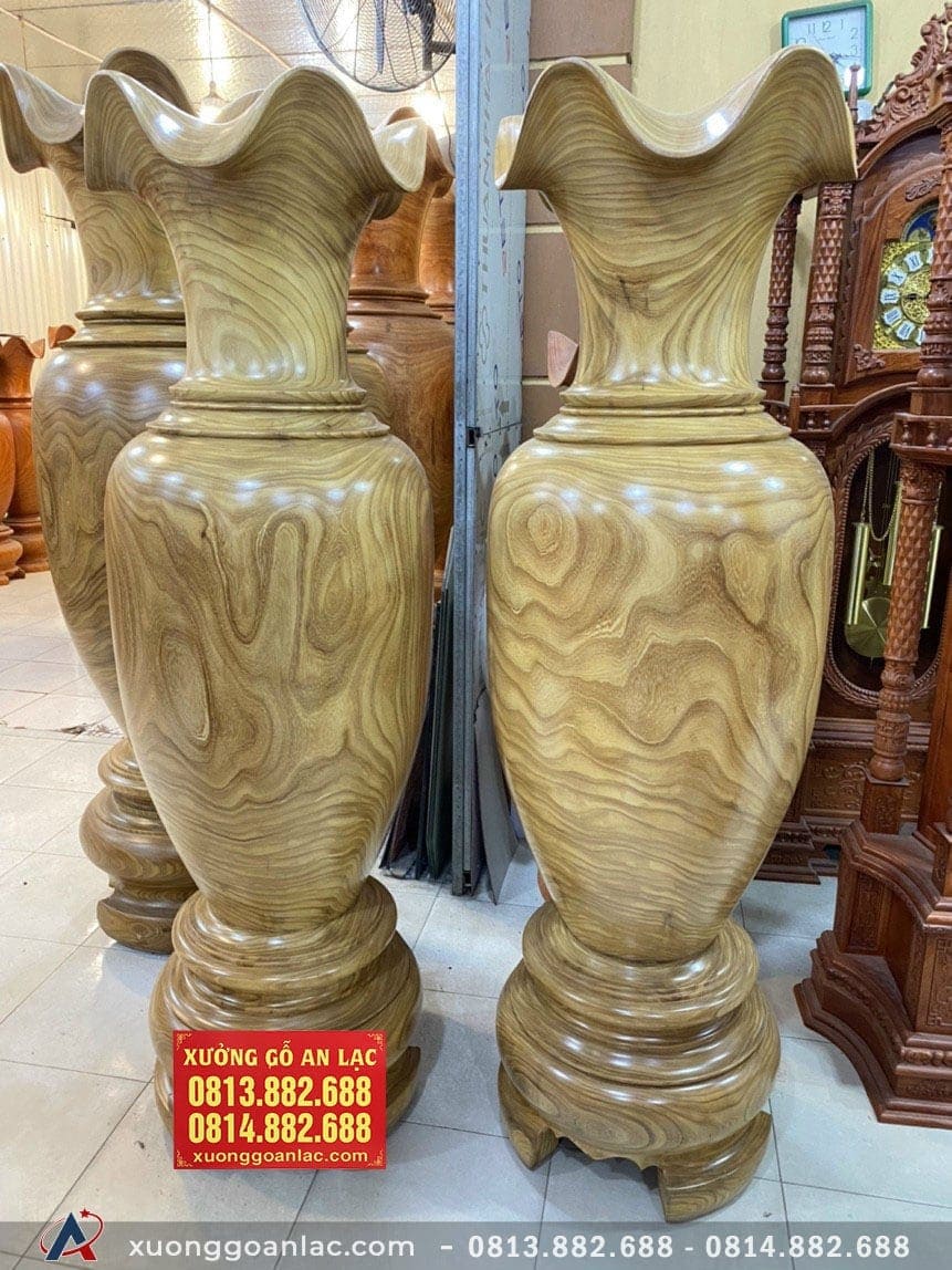 Cặp lục bình gỗ cẩm vàng 1m73 đường kính 54cm (anh Công - Hải Phòng) 8 Lục bình (anh Công - Hải Phòng)