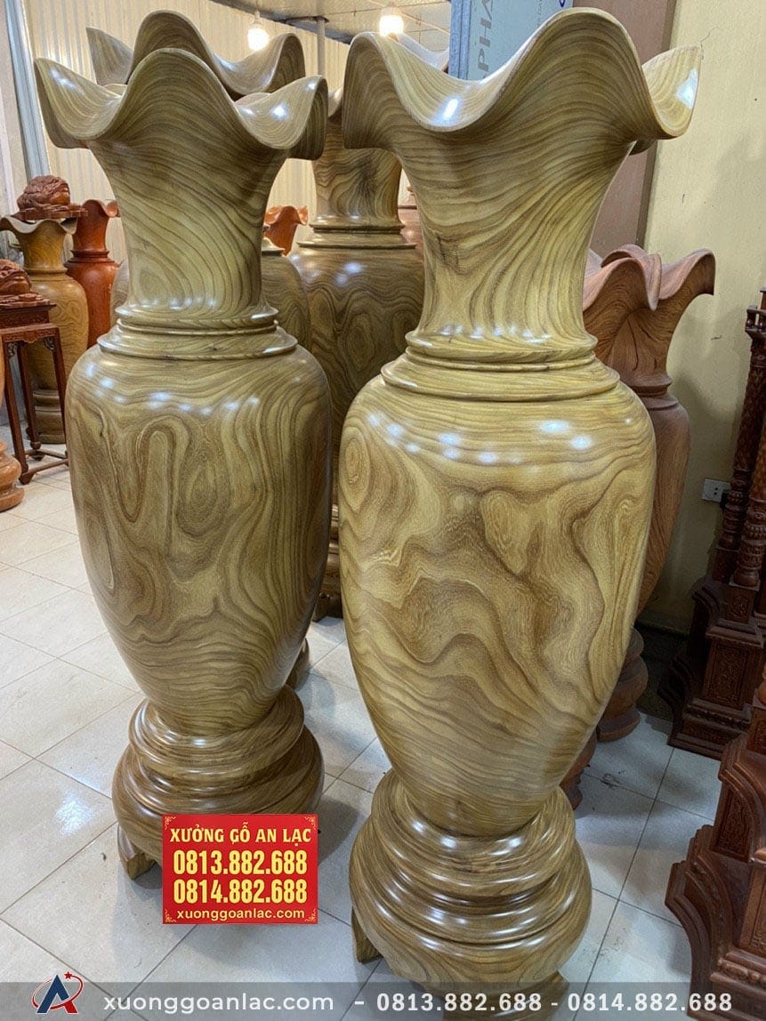 Cặp lục bình gỗ cẩm vàng 1m73 đường kính 54cm (anh Công - Hải Phòng) 10 Lục bình (anh Công - Hải Phòng)