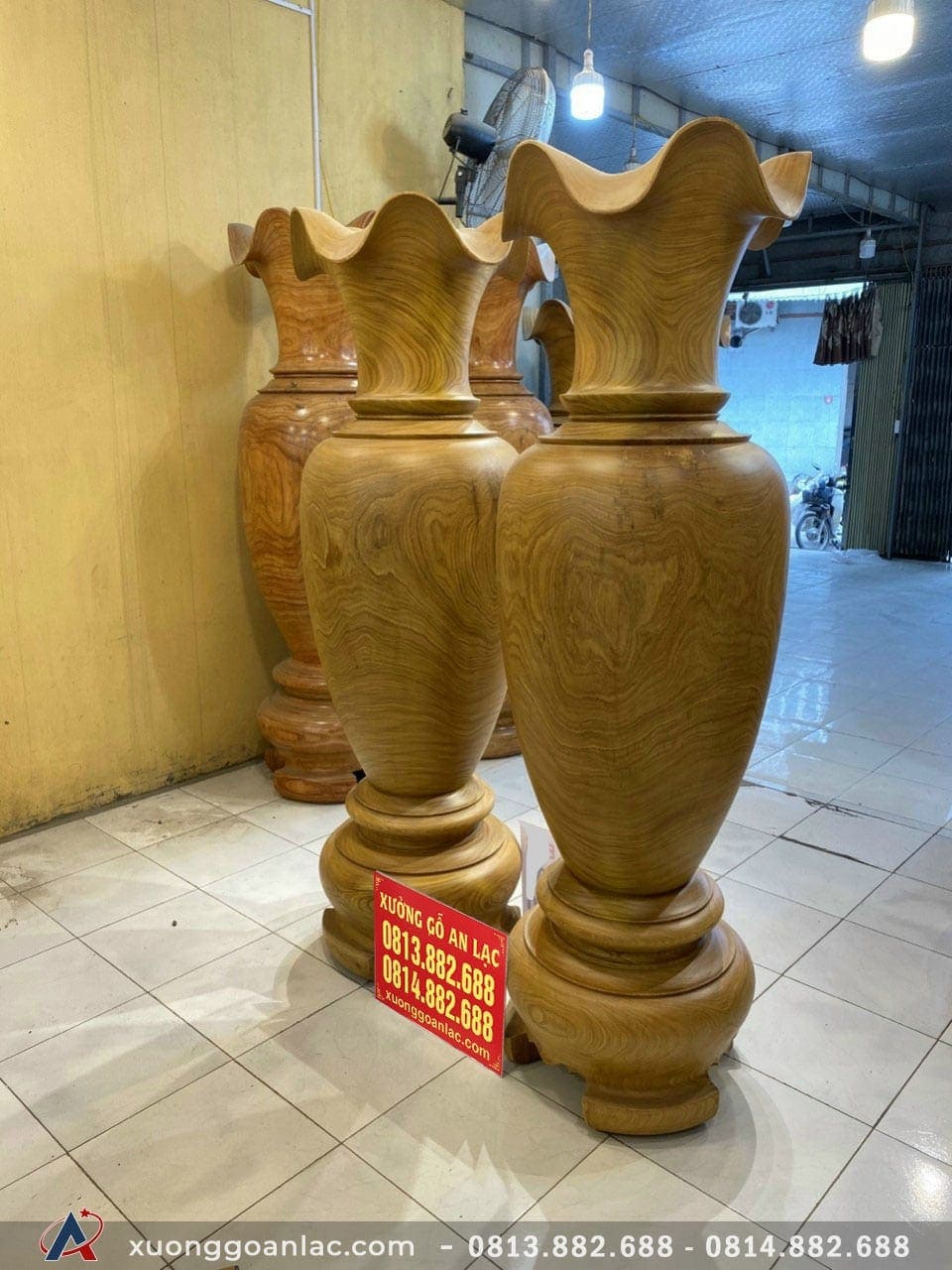 Lục bình gỗ cẩm vàng 1m97 đường kính 62cm (anh Đô - Ninh Bình) 13 Lục bình (anh Đô - Ninh Bình)
