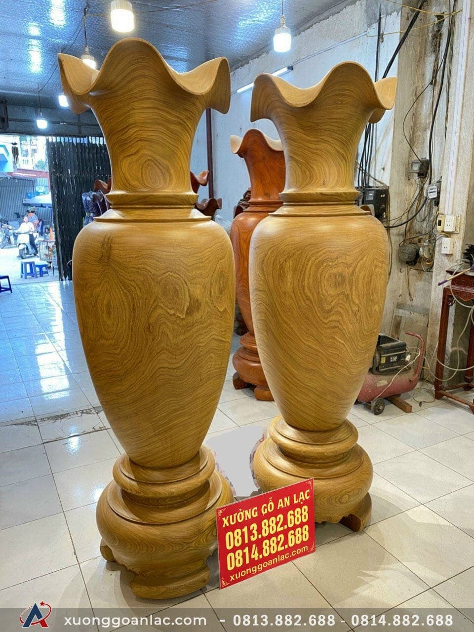 Lục bình gỗ cẩm vàng 1m97 đường kính 62cm (anh Đô - Ninh Bình) 11 Lục bình (anh Đô - Ninh Bình)