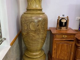Lục bình gỗ cẩm vàng 1m79 đường kính 56cm (anh Tùng - Ninh Bình) 8 (Anh Tùng - Ninh Bình)