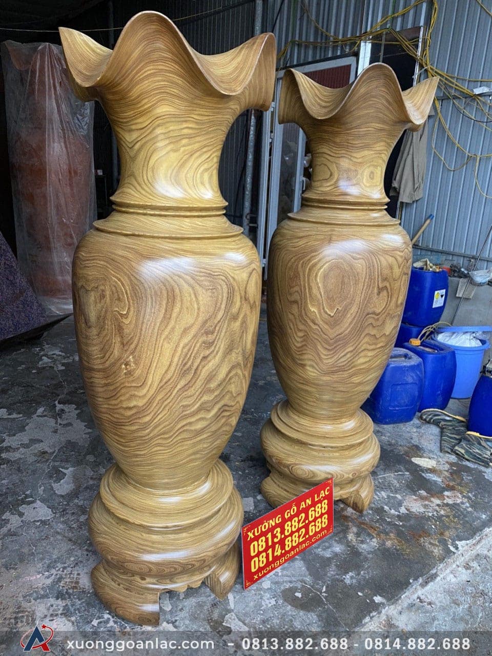 Lục bình gỗ cẩm vàng 1m79 đường kính 56cm (anh Tùng - Ninh Bình) 15 Lục bình (Anh Tùng - Ninh Bình)