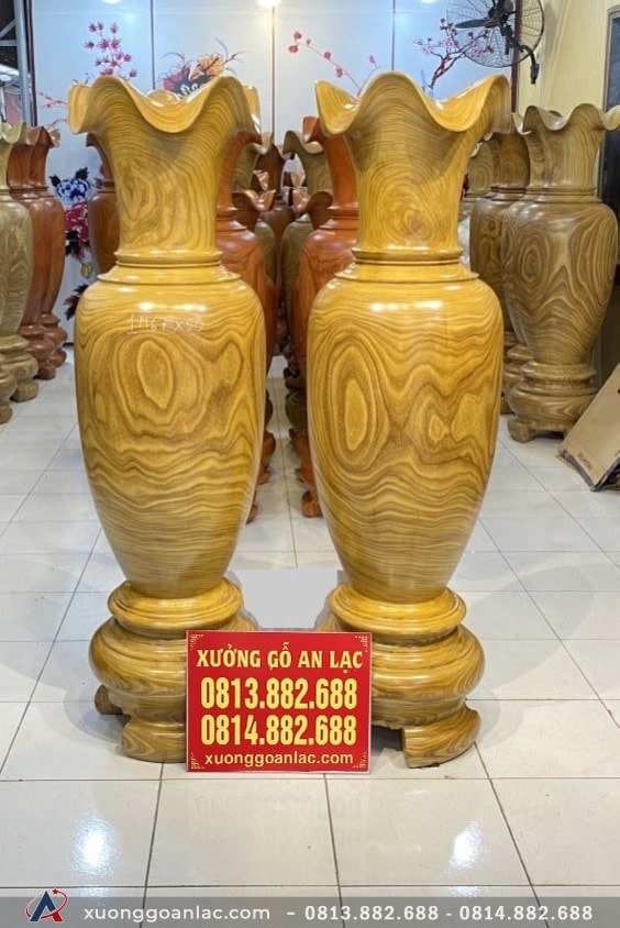Lục bình gỗ cẩm vàng 1m67 đường kính 50cm (anh Hà - Bắc Ninh) 10 Lục bình (anh Hà - Bắc Ninh)