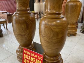 Lục bình gỗ cẩm vàng 1m43 đường kính 40cm (anh Hiếu - Hà Nội) 8 Lục bình (anh Hiếu - Hà Nội)