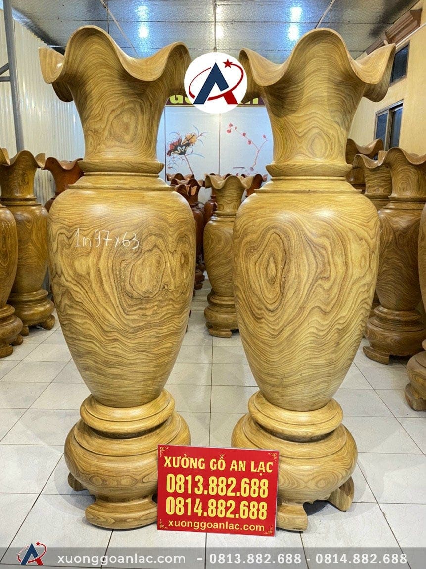 Lục bình gỗ cẩm vàng 1m97 đường kính 63cm (anh Quang - Hải Dương) 8 Lục bình (anh Quang - Hải Dương)