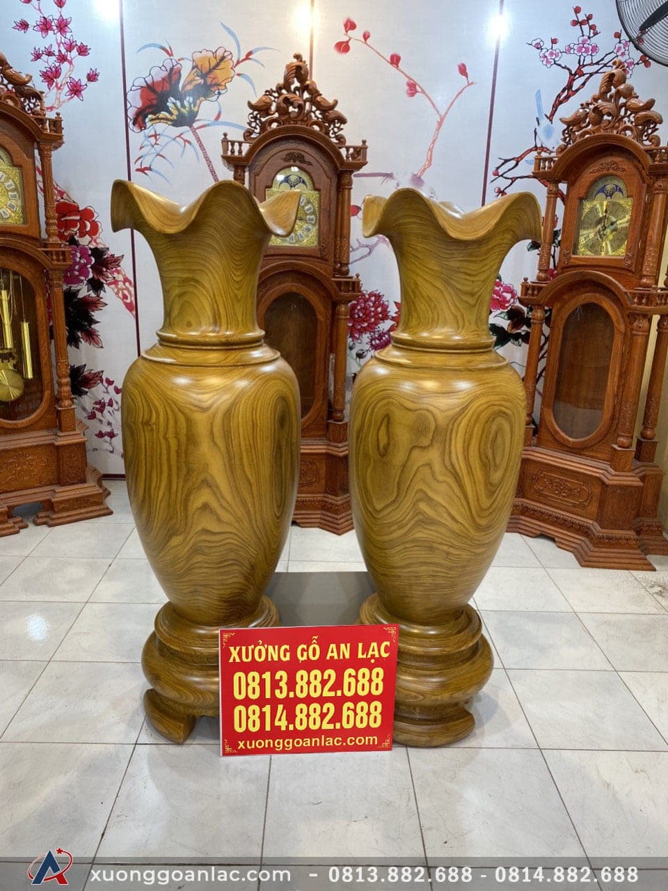 Lục bình gỗ cẩm vàng 1m48 đường kính 40cm (anh Tuyển - Hà Nội) 16 (anh Tuyển - Hà Nội)