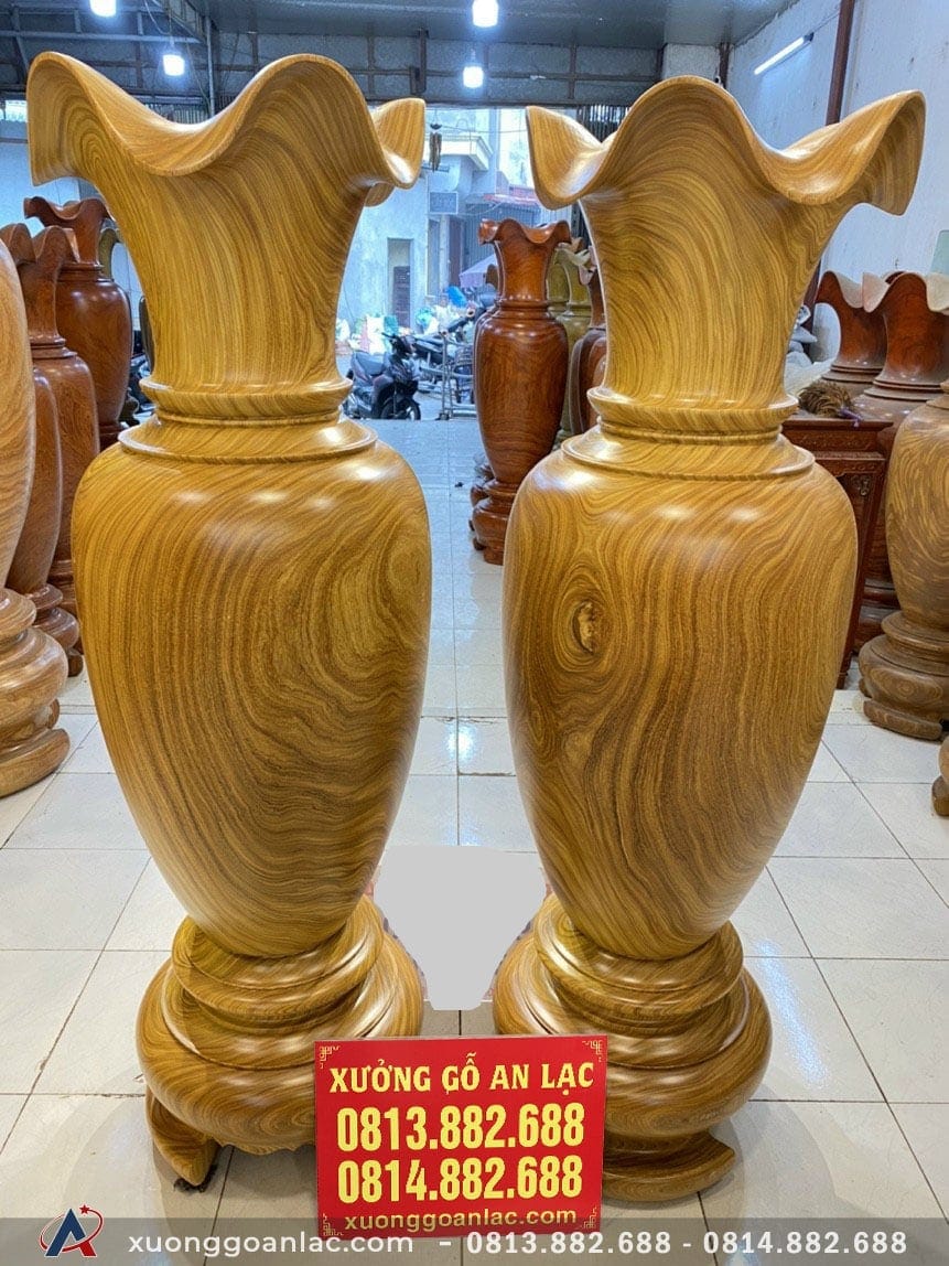 Nội thất gỗ tự nhiên có đắt hay không? 2 Lục bình 1m61 gỗ cẩm vàng