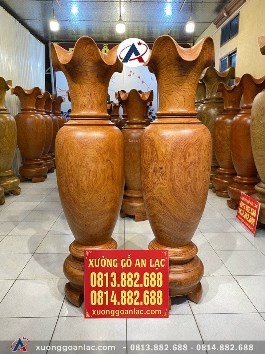 Lục bình gỗ hương đỏ 1m52 đường kính 43cm (anh Dân - Bắc Ninh) 8 Lục bình ( anh Dân - Bắc Ninh)