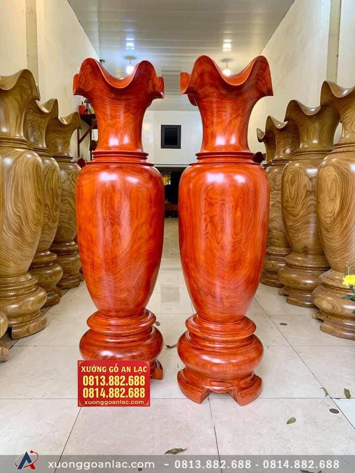 Lục bình gỗ hương đỏ 1m60 đường kính 45cm ( anh Hòa - Thái Nguyên) 8 Lục bình 1m60( anh Hòa - Thái Nguyên)