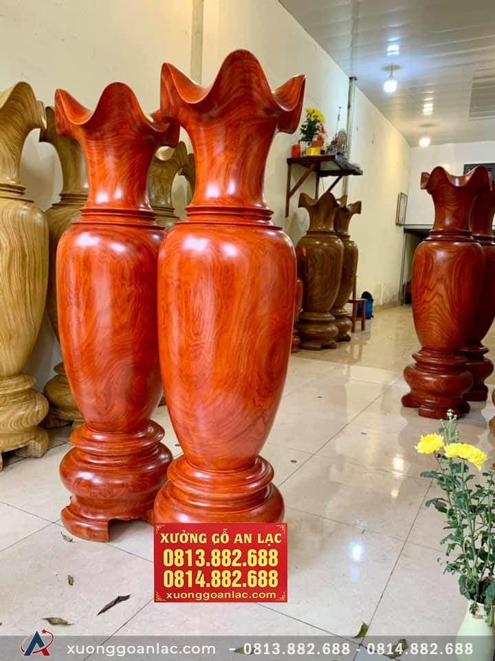 Lục bình gỗ hương đỏ 1m60 đường kính 45cm ( anh Hòa - Thái Nguyên) 10 Lục bình 1m60( anh Hòa - Thái Nguyên)