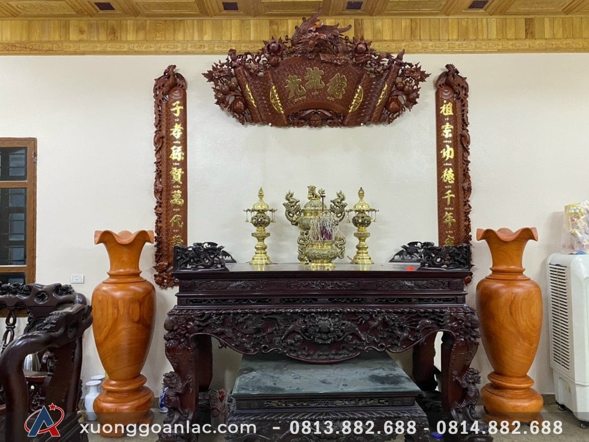 Lục bình gỗ hương đỏ 1m69 đường kính 52cm (anh Minh - Hà Nội) 1 Lục bình (anh Minh - Hà Nội)