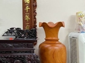 Lục bình gỗ hương đỏ 1m69 đường kính 52cm (anh Minh - Hà Nội) 7 (anh Minh - Hà Nội)