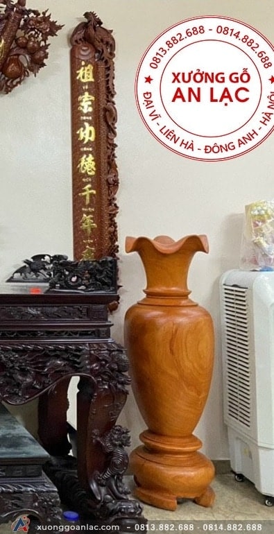 Lục bình gỗ hương đỏ 1m69 đường kính 52cm (anh Minh - Hà Nội) 2 (anh Minh - Hà Nội)