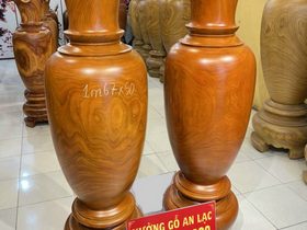 Lục bình gỗ hương đỏ 1m50 đường kính 42cm (anh Tuấn - Hà Nội) 5 Lục bình (anh Tuấn - Hà Nội)