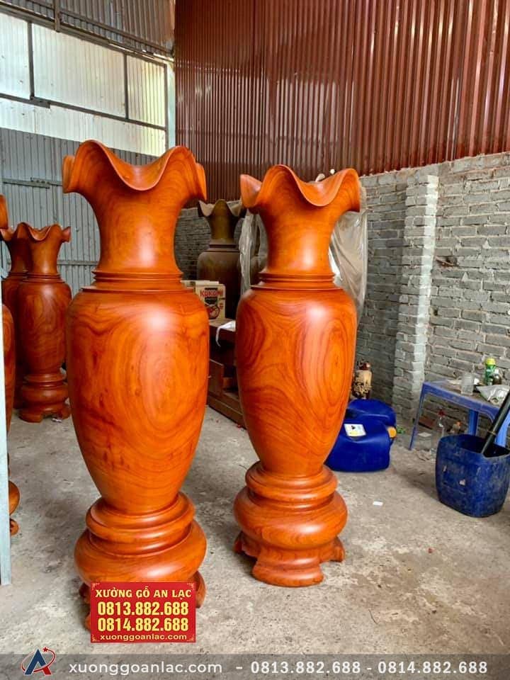 Lục bình gỗ hương đỏ 1m7 đường kính 52cm (anh Hùng - Hưng Yên) 9 Lục bình 1m7(anh Hùng - Hưng Yên)