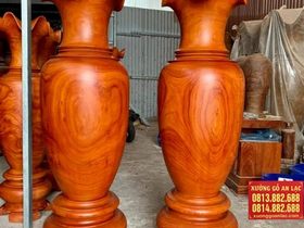 Lục bình gỗ hương đỏ 1m7 đường kính 52cm (anh Hùng - Hưng Yên) 6 Lục bình 1m7(anh Hùng - Hưng Yên)