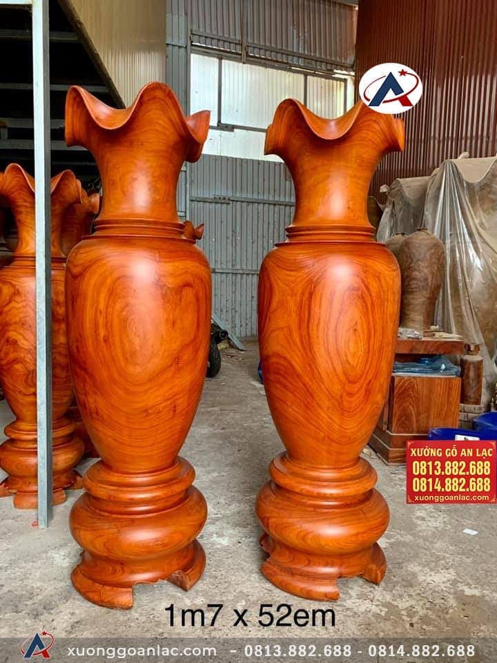 Lục bình gỗ hương đỏ 1m7 đường kính 52cm (anh Hùng - Hưng Yên) 8 Lục bình 1m7(anh Hùng - Hưng Yên)