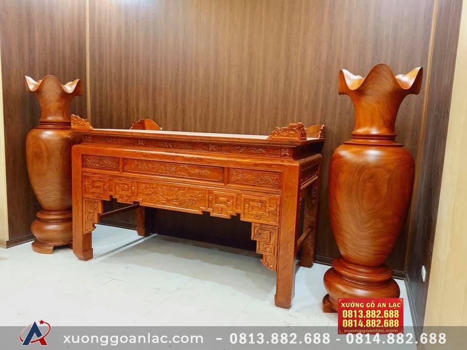 Cặp lục bình gỗ hương đỏ 1m80 đường kính 58cm (anh Tùng - Hà Nội) 10 Lục bình 1m8 ( anh Tùng - Hà Nội) (1)
