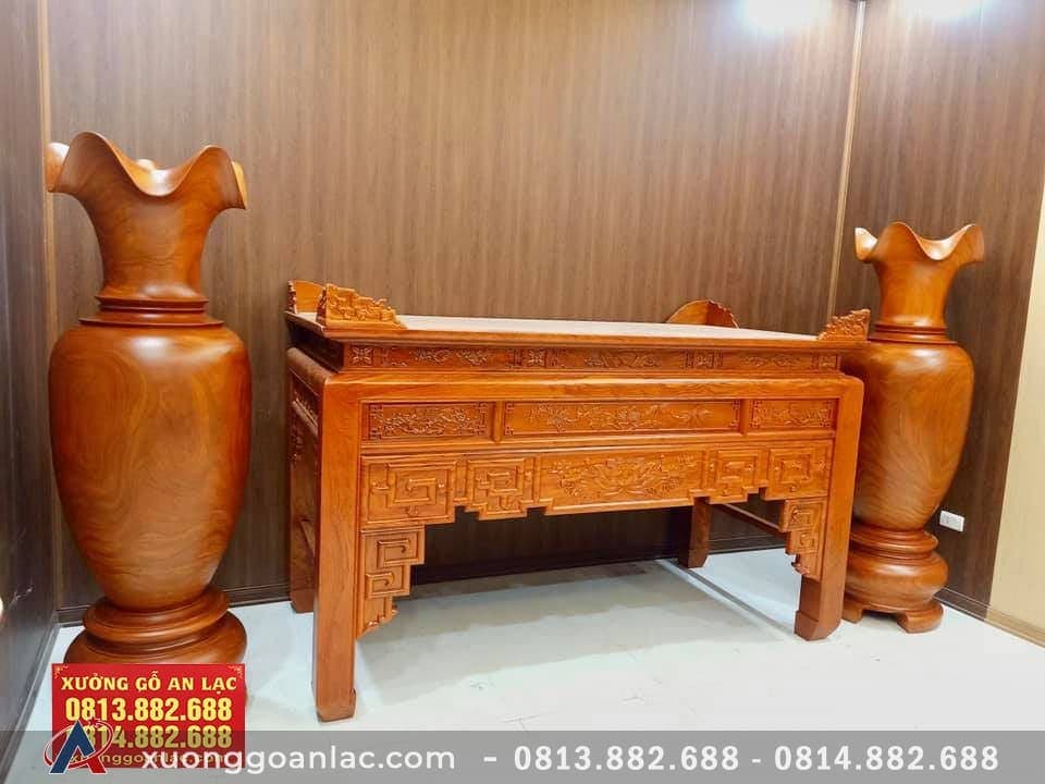 Cặp lục bình gỗ hương đỏ 1m80 đường kính 58cm (anh Tùng - Hà Nội) 9 Lục bình 1m8 ( anh Tùng - Hà Nội) (1)