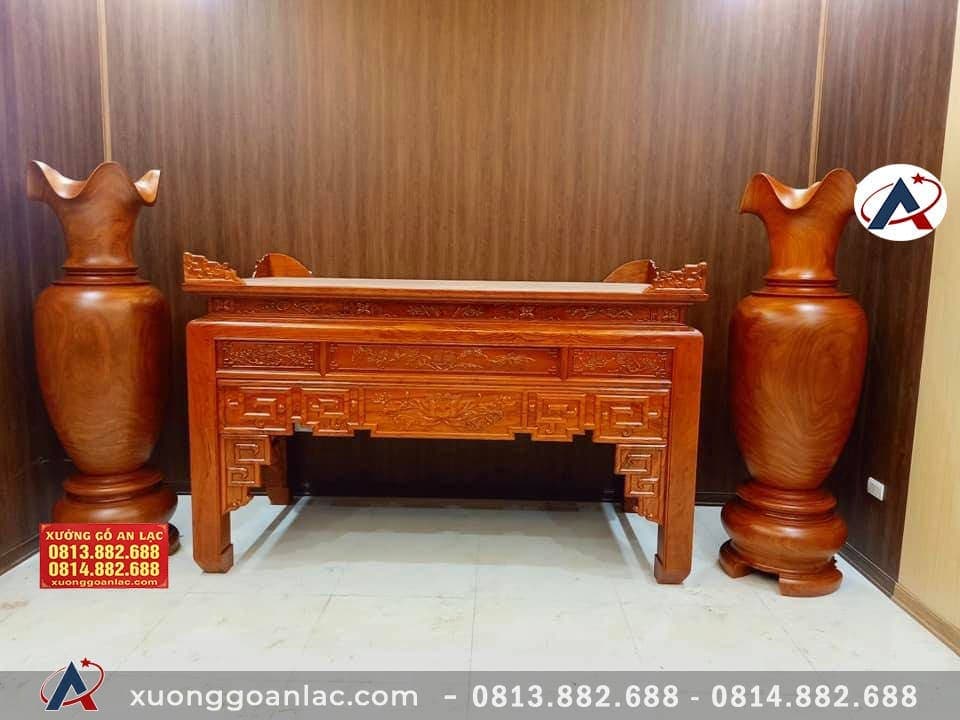 Cặp lục bình gỗ hương đỏ 1m80 đường kính 58cm (anh Tùng - Hà Nội) 8 Lục bình 1m8 ( anh Tùng - Hà Nội) (1)