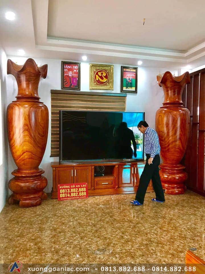 Lục bình gỗ hương đỏ 2m40 đường kính 73cm (anh Tín - Hà Nội) 12 Lục bình 2m40 (anh Tín - Hà Nội)