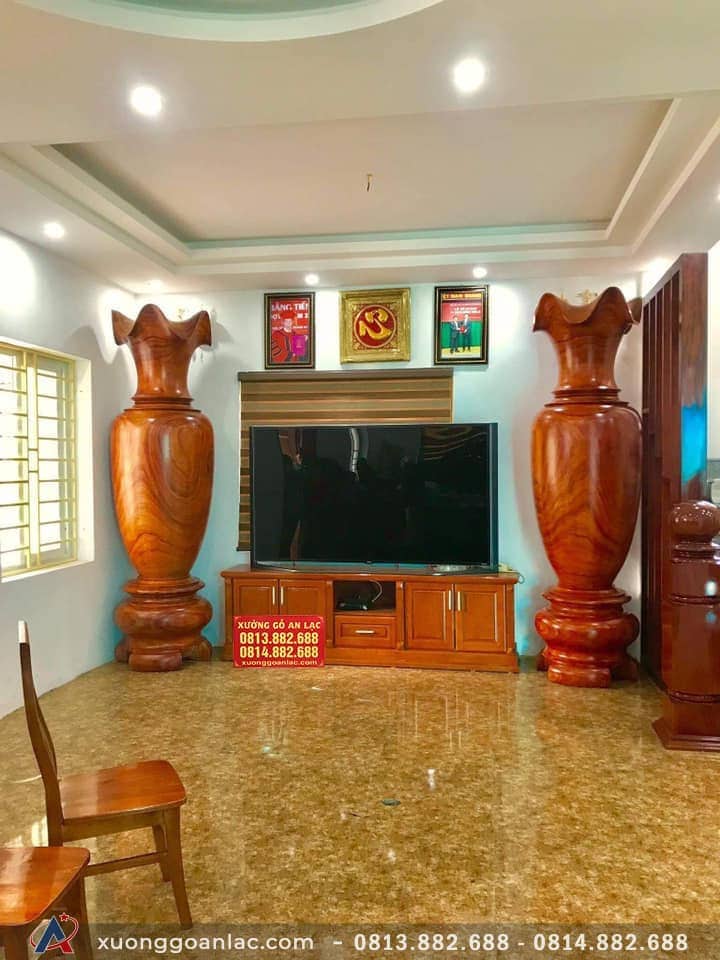 Lục bình gỗ hương đỏ 2m40 đường kính 73cm (anh Tín - Hà Nội) 11 Lục bình 2m40 (anh Tín - Hà Nội)