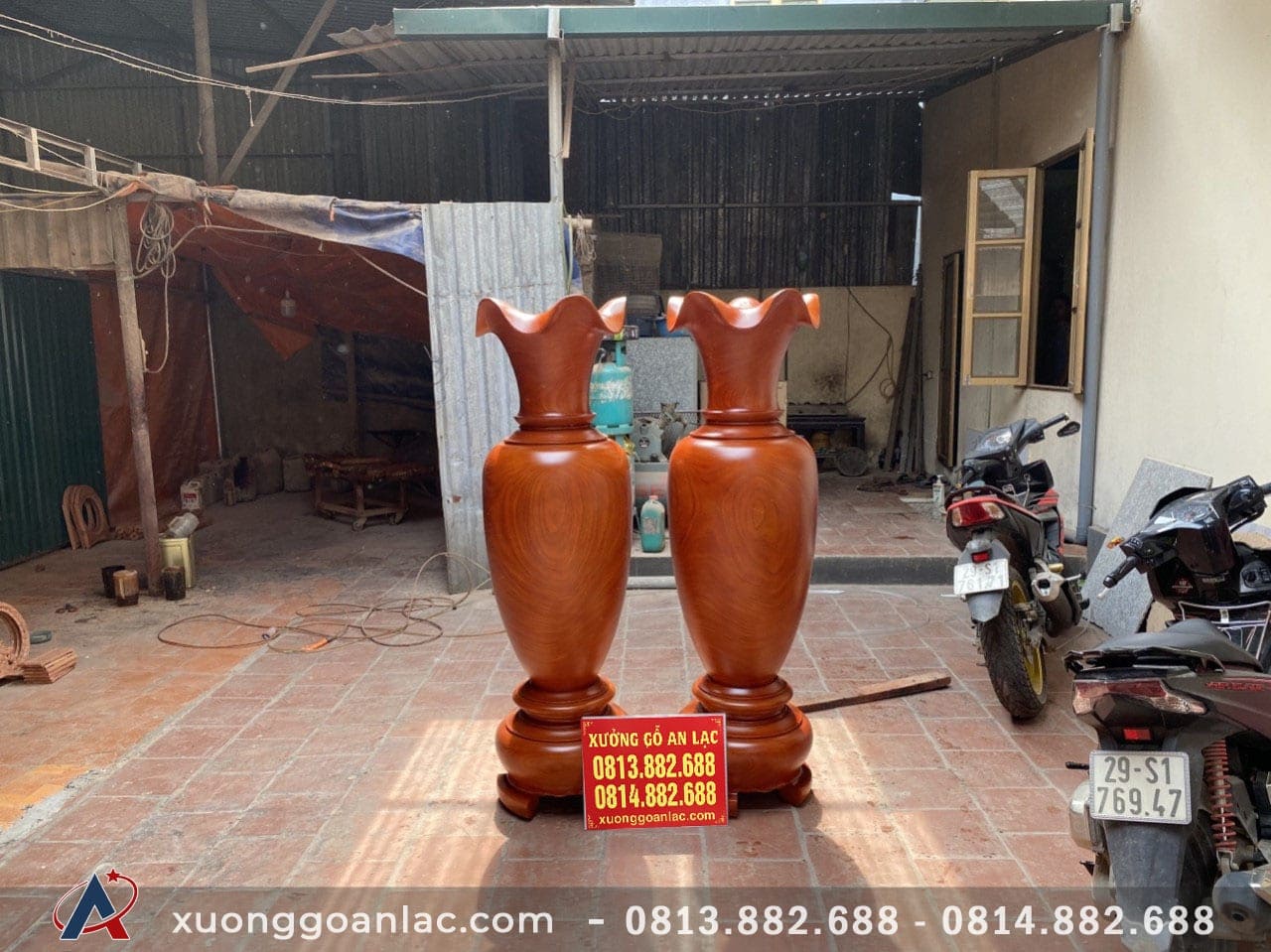 Lục bình gỗ hương đỏ 1m72 đường kính 52cm (anh Quảng - Hà Nội) 11 Lục bình (anh Quảng - Hà Nội)