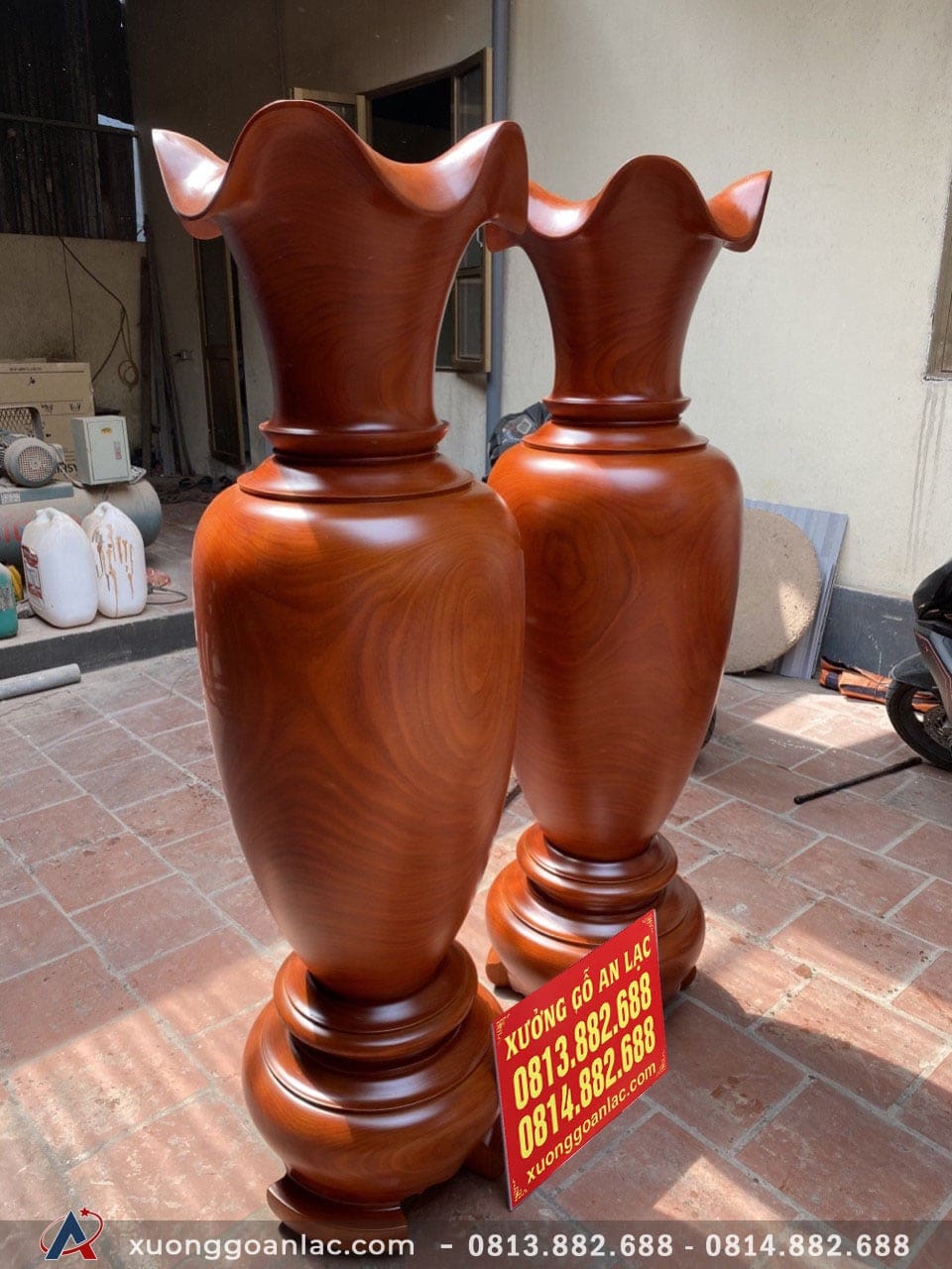 Lục bình gỗ hương đỏ 1m72 đường kính 52cm (anh Quảng - Hà Nội) 13 Lục bình (anh Quảng - Hà Nội)