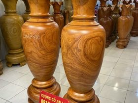 Lục bình gỗ hương đỏ 1m67 đường kính 50cm (anh Trọng - Hà Nội) 8 Lục bình (anh Trọng - Hà Nội)