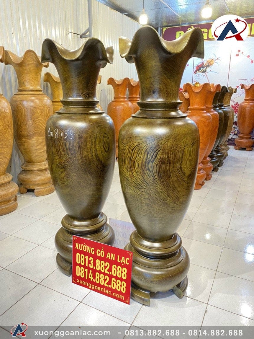 Lục bình gỗ mun đuôi công 1m80 đường kính 55cm (chú Nam - Thái Nguyên) 13 Lục bình 1m80 (chú Nam - Thái Nguyên)