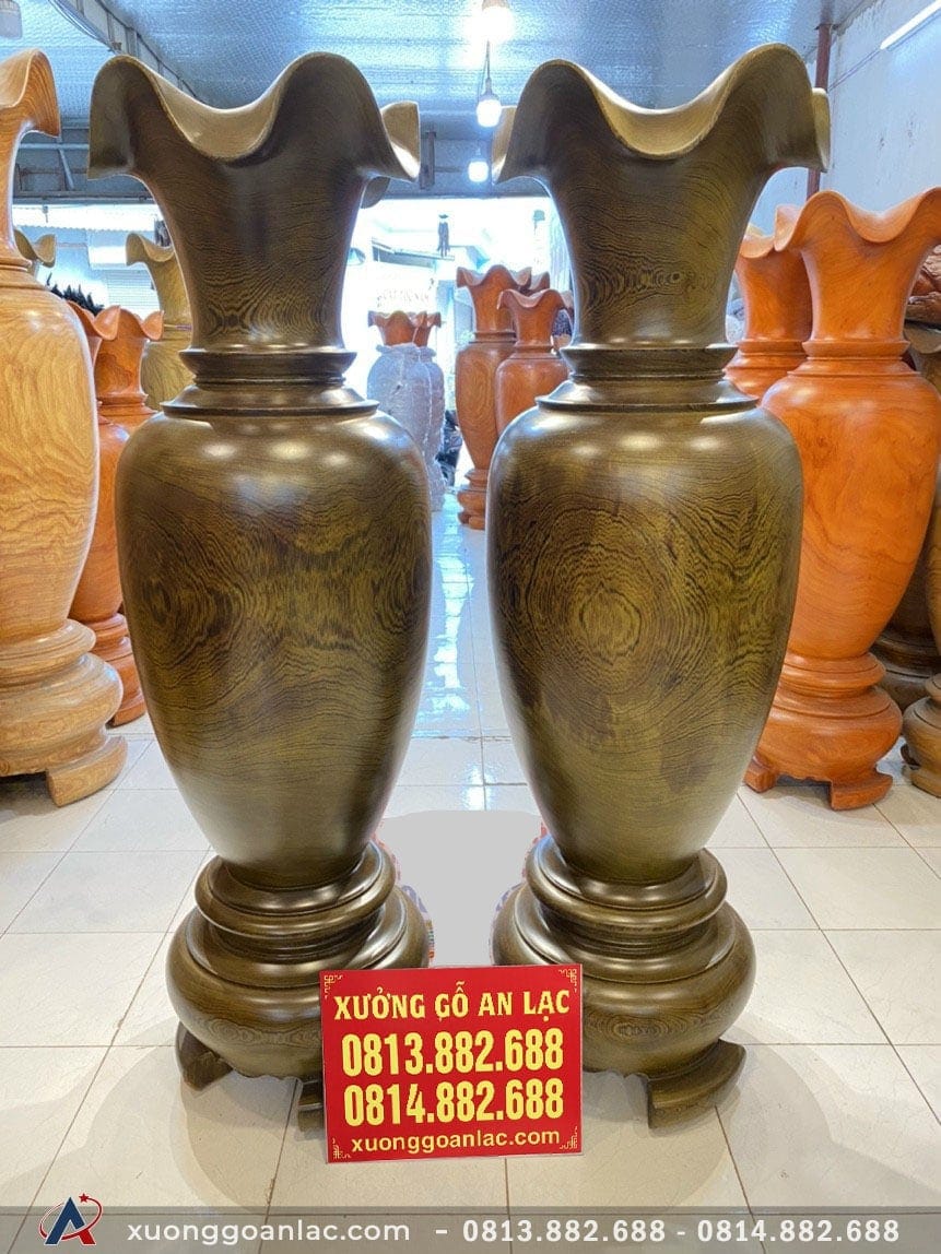Lục bình gỗ mun đuôi công 1m80 đường kính 55cm (chú Nam - Thái Nguyên) 12 Lục bình 1m80 (chú Nam - Thái Nguyên)