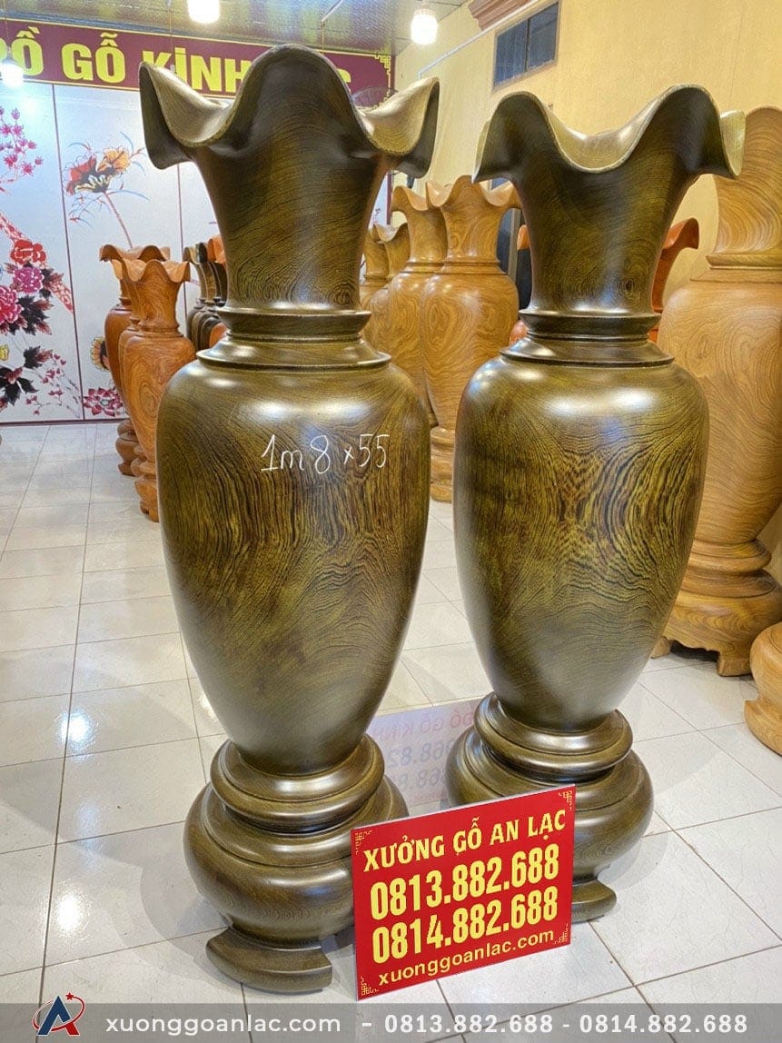 Lục bình gỗ mun đuôi công 1m80 đường kính 55cm (chú Nam - Thái Nguyên) 11 Lục bình 1m80 (chú Nam - Thái Nguyên)