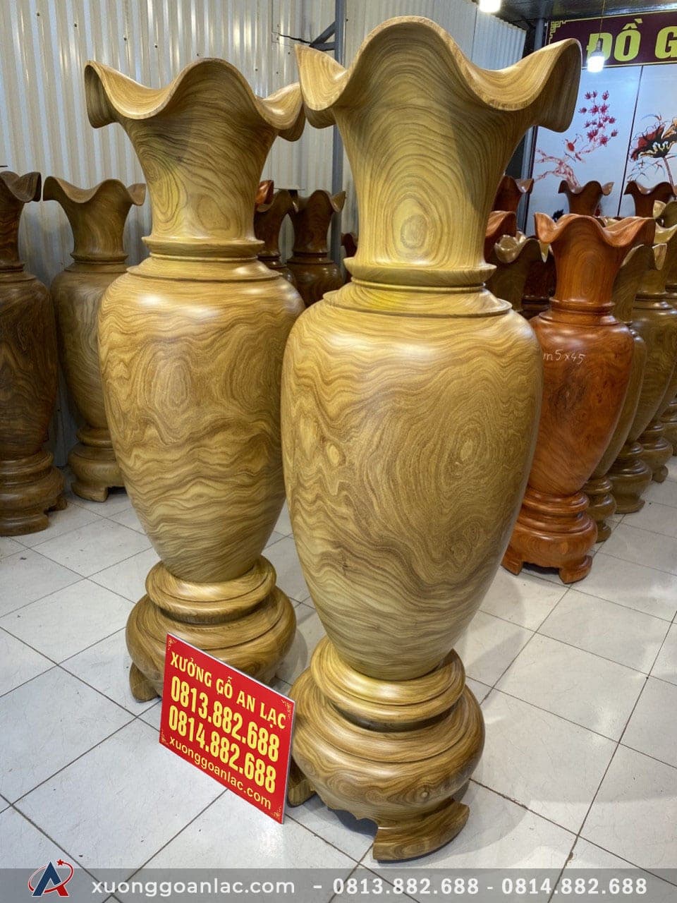 Lục bình gỗ cẩm vàng 1m88 đường kính 61cm (anh Khang - Hà Nội) 11 (anh Khang - Hà Nội)