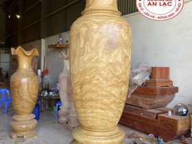 Lục bình gỗ cẩm vàng cao 2m40 đường kính 75cm cực vip (chú Vương - Hà Nội) 10 (chú Vương - Hà Nội)