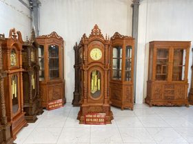 Đồng Hồ Tứ Trụ Gỗ Hương Đá 2m30 (anh Tiến - Hà Nội) 7 đồng hồ gỗ cây giá rẻ nhất