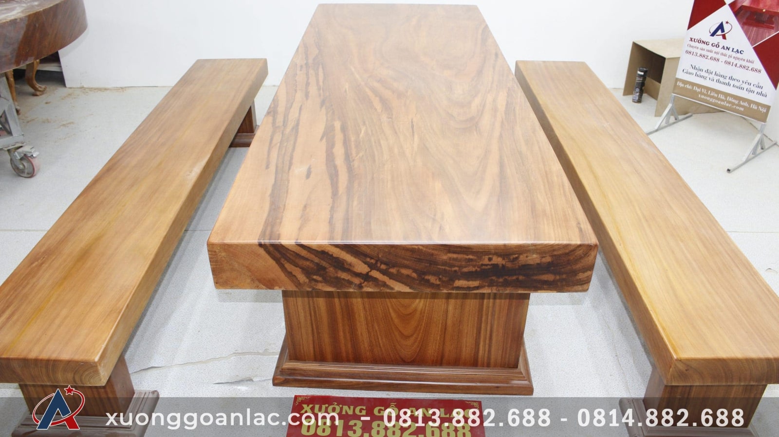 Bộ bàn ghế K3 gỗ hương xám hàng nguyên khối siêu vip (Anh Nam,Thái Bình) 15 mặt bàn k3 vân cực đẹp