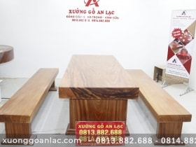 Bàn ghế gỗ nguyên khối 42 bộ k3 vip