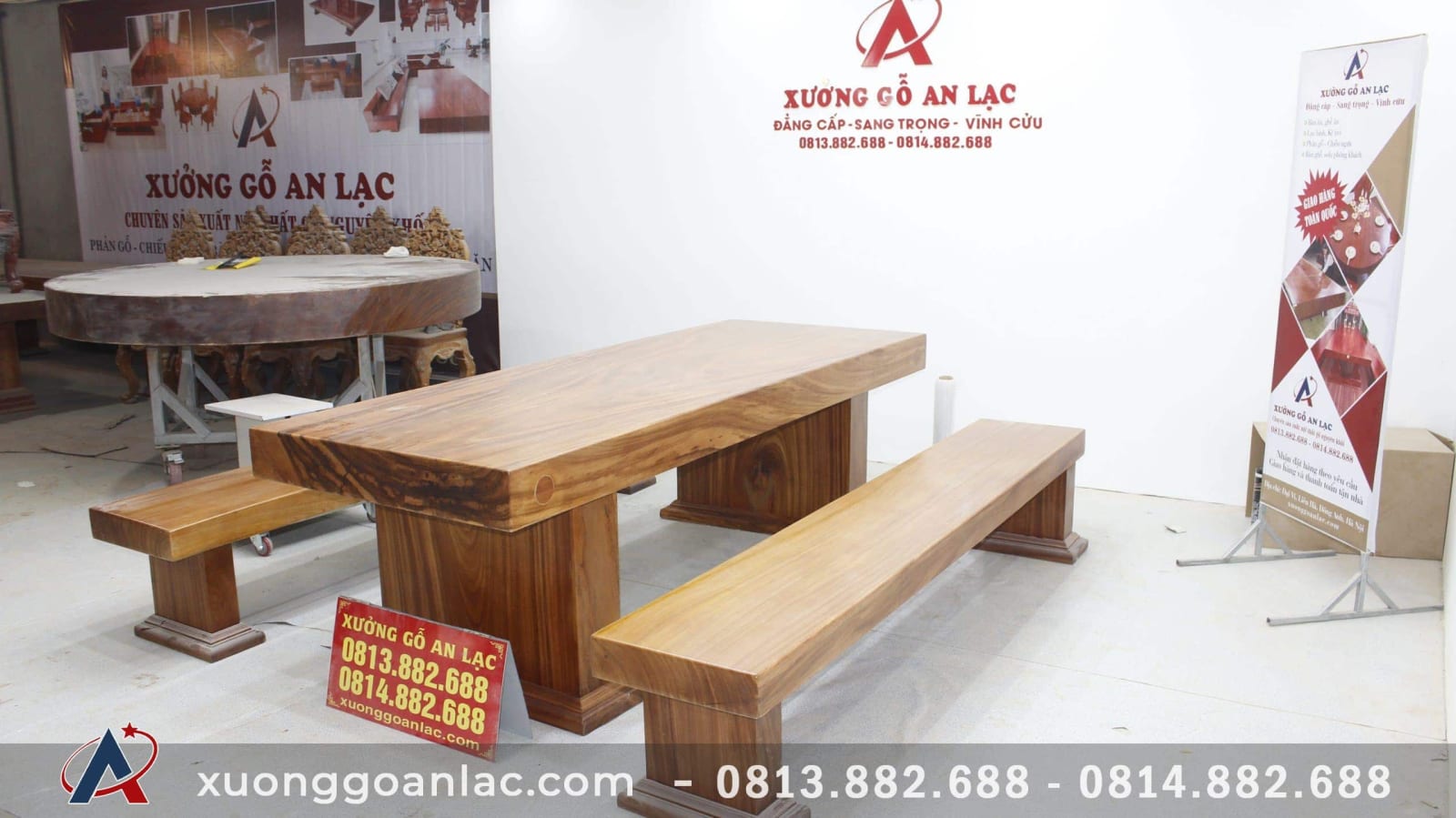 Bộ bàn ghế K3 gỗ hương xám hàng nguyên khối siêu vip (Anh Nam,Thái Bình) 13 bàn ăn nguyên khối nguyên tấm gỗ hương xám