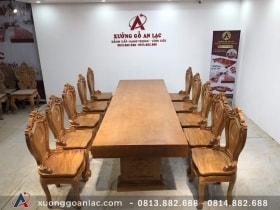 bộ bàn ăn nguyên khối