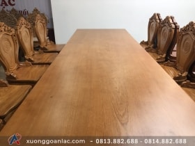 2 bộ bàn ăn gỗ gõ đỏ nguyên khối siêu vip (Anh Trưởng, Đồng Nai) 24 bộ bàn ăn gỗ gõ đỏ nguyên khối