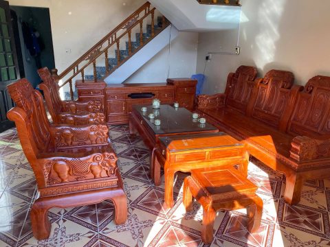 bàn ghế âu á chương voi gỗ hương