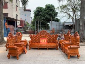 bàn ghế hoàng gia gỗ hương đá nhập khẩu