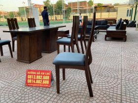 Combo nội thất gỗ óc chó cho gia đình anh Tứ ở Nghệ An 20 ghế ăn gỗ óc chó nhập khẩu