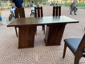 Combo nội thất gỗ óc chó cho gia đình anh Tứ ở Nghệ An 19 bàn ăn gỗ óc chó