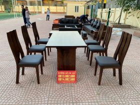 Combo nội thất gỗ óc chó cho gia đình anh Tứ ở Nghệ An 18 bàn ăn gỗ óc chó cao cấp
