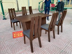 Combo nội thất gỗ óc chó cho gia đình anh Tứ ở Nghệ An 17 bàn ăn gỗ óc chó