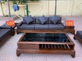 Combo nội thất gỗ óc chó cho gia đình anh Tứ ở Nghệ An 26 sofa gỗ óc chó