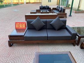 Combo nội thất gỗ óc chó cho gia đình anh Tứ ở Nghệ An 22 sofa phòng khách gỗ óc chó